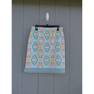 Talbots Paisley Skirt Med Knee‎ Length Casual Everyday Feminine